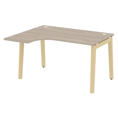 Стол рабочий эргономичный левый OW.SA-3(L), опоры - массив дерева Onix Wood - фото 10