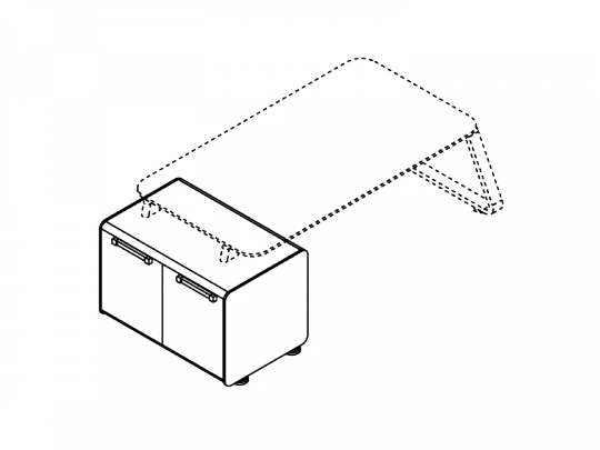 Тумба опорная 170091 Seventies - фото 1