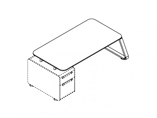 Стол письменный 170140 Seventies - фото 1