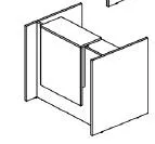 CuLR1100 стойка ресепшн одинарная Cube