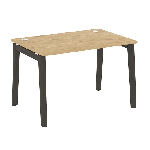 Стол рабочий с 2-мя кабель-каналами и опорами из массива дерева OW.SP-2.8 Onix Wood - фото 6