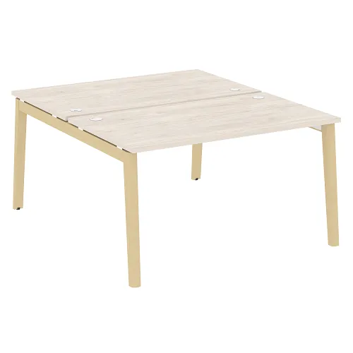Стол рабочий на 2 рабочих места OW.D.RS-2.3.8, опоры - массив дерева Onix Wood - фото 9