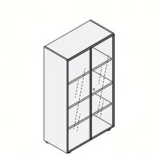 Шкаф средний 155370 Delta Evo