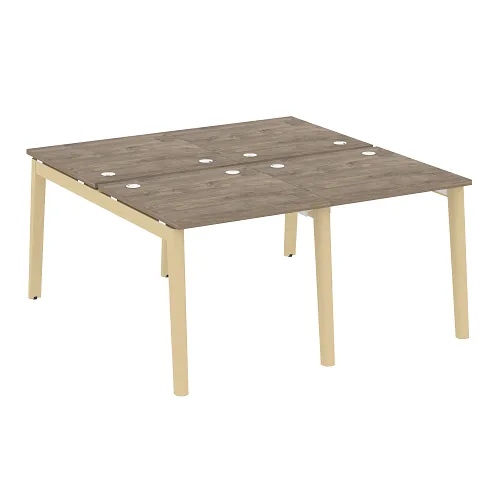 Бенч-система на 4 рабочих места OW.D.RS-4.0.8, опоры - массив дерева Onix Wood - фото 11