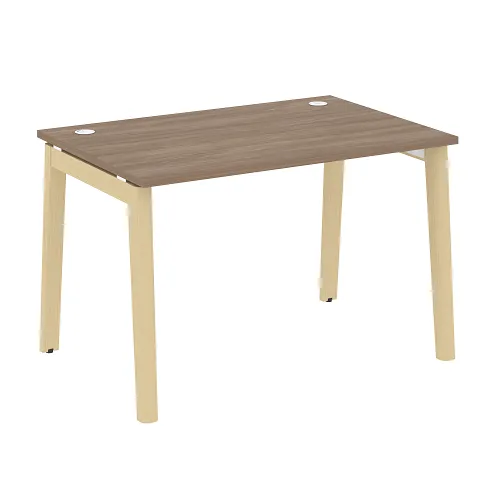 Стол рабочий с 2-мя кабель-каналами и опорами из массива дерева OW.SP-2.8 Onix Wood - фото 13