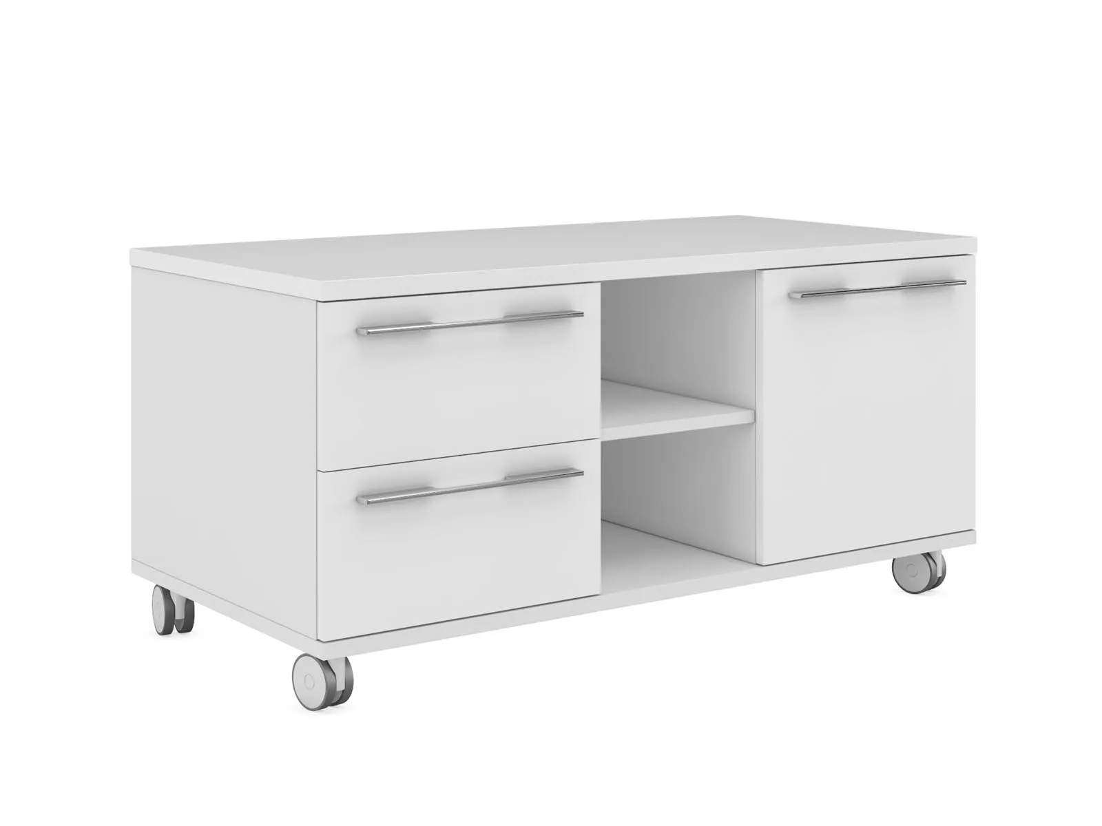Тумба мобильная с 2 ящиками и правой дверью 1200х500х590 EMPORIO EMP222DX.HGW - фото 1