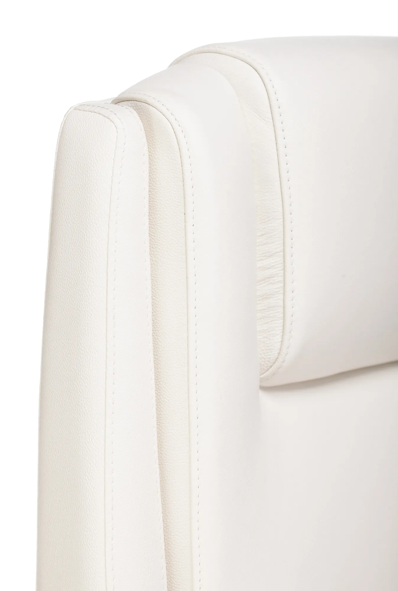 Кресло руководителя Бюрократ _DUKE/WHITE Кожа белая - фото 11