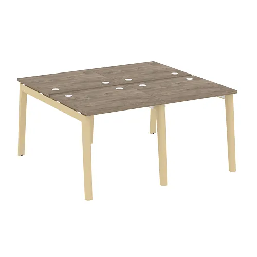Бенч-система на 4 рабочих места OW.D.RS-4.0.7, опоры - массив дерева Onix Wood - фото 9