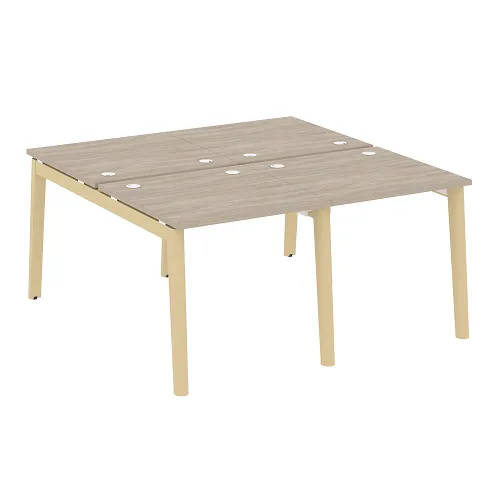 Бенч-система на 4 рабочих места OW.D.RS-4.0.8, опоры - массив дерева Onix Wood - фото 10