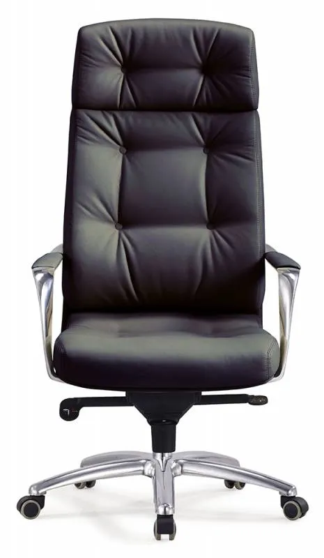 Кресло для руководителя Бюрократ Dao/Black Кожа черная - фото 3