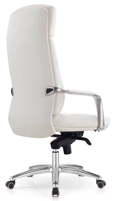 Кресло для руководителя Бюрократ Dao/WHITE Кожа белая - фото 6