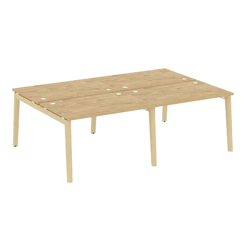 Бенч-система на 4 рабочих места OW.D.RS-4.2.8, опоры - массив дерева Onix Wood - фото 7
