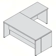 Стол угловой DX 155222 Delta Evo - фото 1