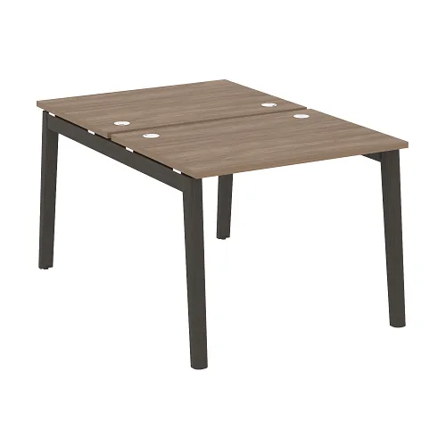 Стол рабочий на 2 рабочих места OW.D.RS-2.1.7, опоры - массив дерева Onix Wood