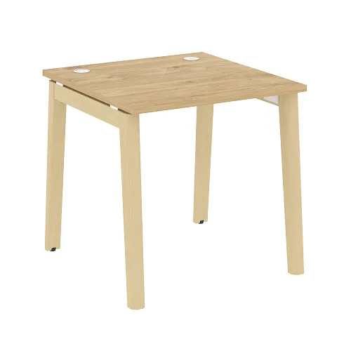 Стол рабочий с 2-мя кабель-каналами и опорами из массива дерева OW.SP-0.8 Onix Wood - фото 6