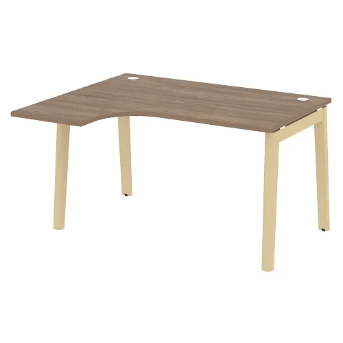 Стол рабочий эргономичный левый OW.SA-3(L), опоры - массив дерева Onix Wood - фото 12