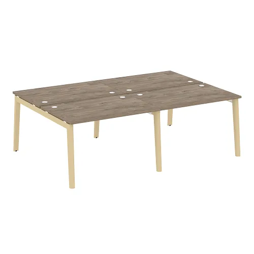 Бенч-система на 4 рабочих места OW.D.RS-4.2.8, опоры - массив дерева Onix Wood - фото 6