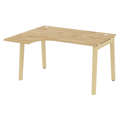 Стол рабочий эргономичный левый OW.SA-3(L), опоры - массив дерева Onix Wood - фото 8