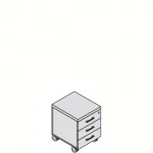 Тумба мобильная 155095 Delta Evo
