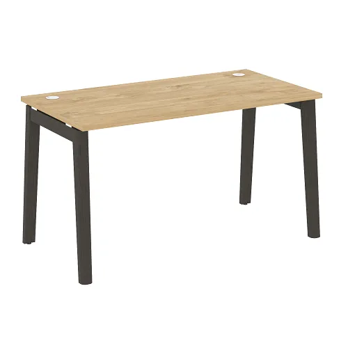 Стол рабочий с 2-мя кабель-каналами и опорами из массива дерева OW.SP-3.7 Onix Wood - фото 6