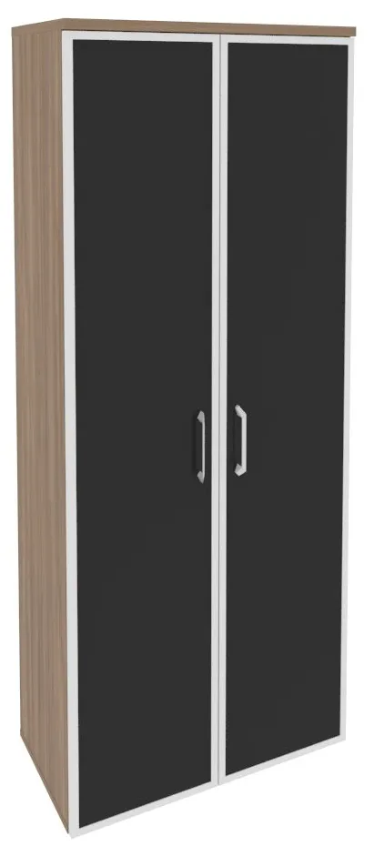 Шкаф высокий широкий O.ST-1.10R white/black/mate ONIX DIRECT - фото 4