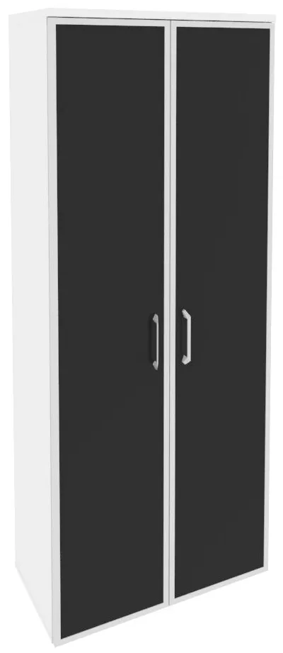 Шкаф высокий широкий O.ST-1.10R white/black/mate ONIX DIRECT - фото 1