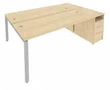 Рабочая станция с опорной тумбой Б.РС-СТП -2.5 METAL SYSTEM STYLE - фото 1