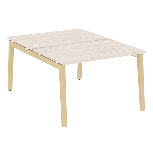 Стол рабочий на 2 рабочих места OW.D.RS-2.2.8 , опоры - массив дерева Onix Wood - фото 6