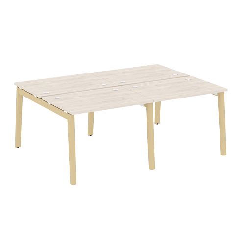Бенч-система на 4 рабочих места OW.D.RS-4.1.7, опоры - массив дерева Onix Wood - фото 11