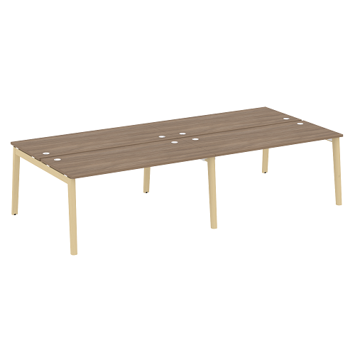 Бенч-система на 4 рабочих места OW.D.RS-4.4.7, опоры - массив дерева Onix Wood - фото 13