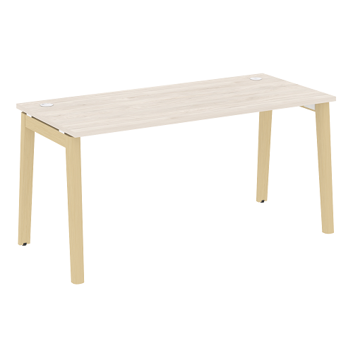 Стол рабочий с 2-мя кабель-каналами и опорами из массива дерева OW.SP-4.7 Onix Wood - фото 9