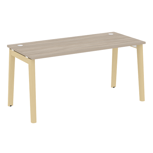 Стол рабочий с 2-мя кабель-каналами и опорами из массива дерева OW.SP-4.7 Onix Wood - фото 11