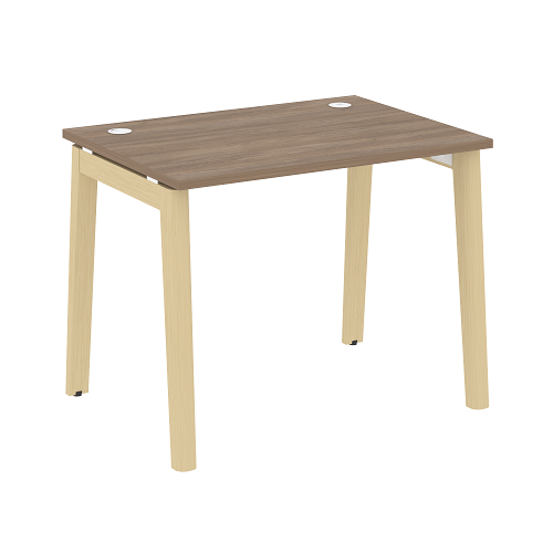 Стол рабочий с 2-мя кабель-каналами и опорами из массива дерева OW.SP-1.7 Onix Wood - фото 8