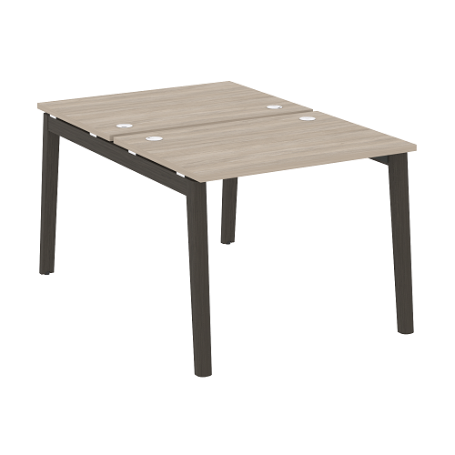 Стол рабочий на 2 рабочих места OW.D.RS-2.1.7, опоры - массив дерева Onix Wood - фото 6