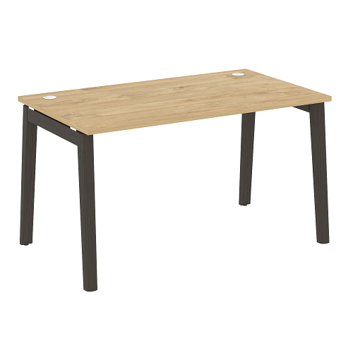 Стол рабочий с 2-мя кабель-каналами и опорами из массива дерева OW.SP-3.8 Onix Wood - фото 10