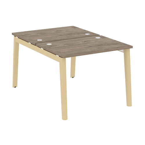 Стол рабочий на 2 рабочих места OW.D.RS-2.1.7, опоры - массив дерева Onix Wood - фото 10