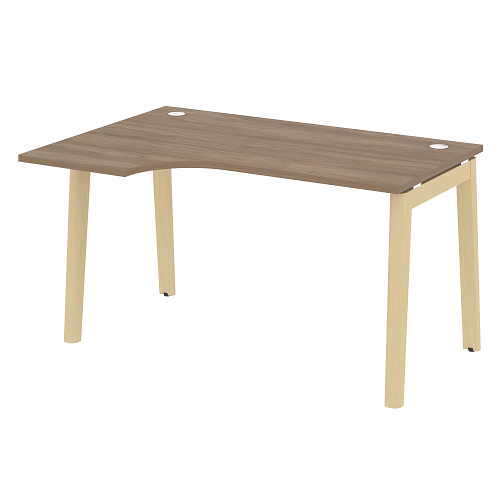 Стол рабочий эргономичный левый OW.SA-2(L), опоры - массив дерева Onix Wood - фото 12
