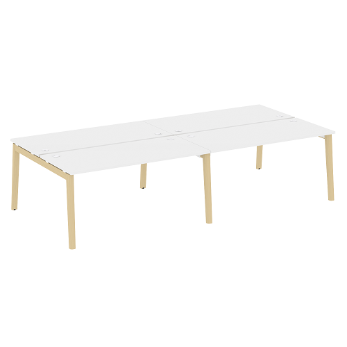 Бенч-система на 4 рабочих места OW.D.RS-4.4.7, опоры - массив дерева Onix Wood - фото 9