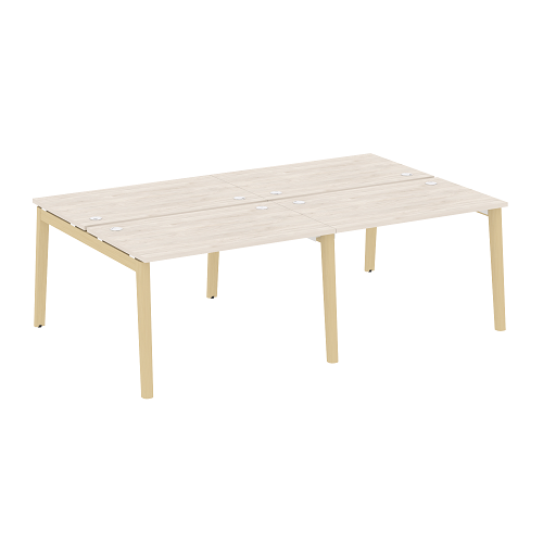 Бенч-система на 4 рабочих места OW.D.RS-4.2.7, опоры - массив дерева Onix Wood - фото 8