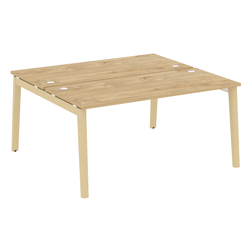 Стол рабочий на 2 рабочих места OW.D.RS-2.4.7, опоры - массив дерева Onix Wood - фото 6