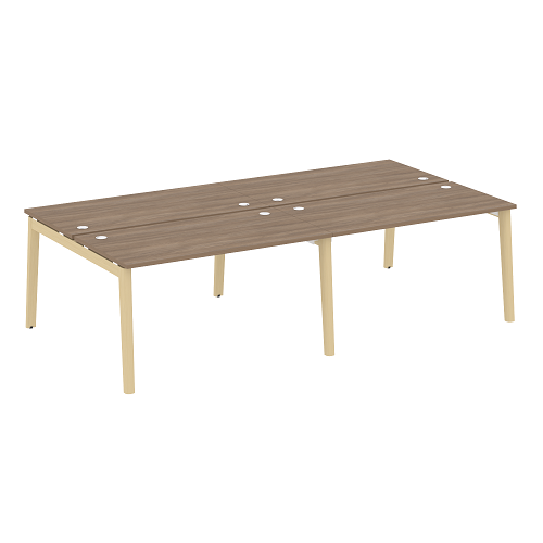 Бенч-система на 4 рабочих места OW.D.RS-4.3.7, опоры - массив дерева Onix Wood - фото 13