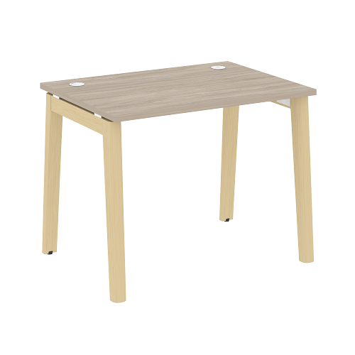Стол рабочий с 2-мя кабель-каналами и опорами из массива дерева OW.SP-1.7 Onix Wood - фото 9