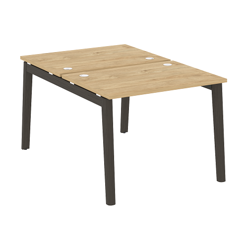 Стол рабочий на 2 рабочих места OW.D.RS-2.1.7, опоры - массив дерева Onix Wood