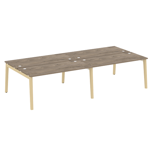 Бенч-система на 4 рабочих места OW.D.RS-4.4.7, опоры - массив дерева Onix Wood - фото 12