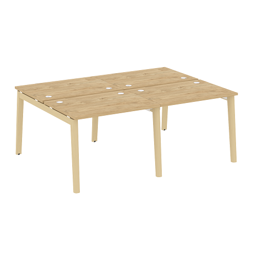 Бенч-система на 4 рабочих места OW.D.RS-4.1.7, опоры - массив дерева Onix Wood - фото 8