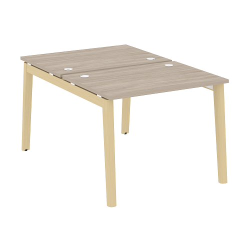Стол рабочий на 2 рабочих места OW.D.RS-2.1.7, опоры - массив дерева Onix Wood - фото 11