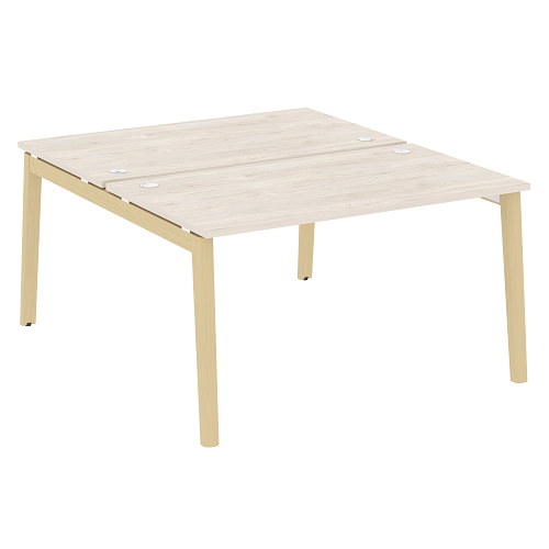Стол рабочий на 2 рабочих места OW.D.RS-2.3.8, опоры - массив дерева Onix Wood - фото 9