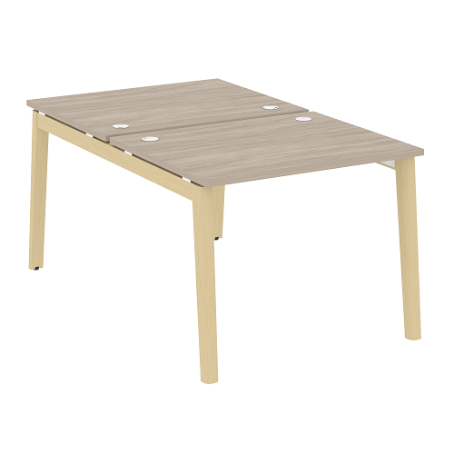 Стол рабочий на 2 рабочих места OW.D.RS-2.1.8 , опоры - массив дерева Onix Wood - фото 12