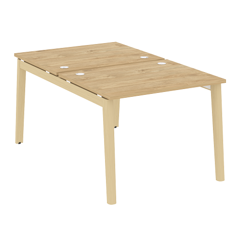Стол рабочий на 2 рабочих места OW.D.RS-2.1.8 , опоры - массив дерева Onix Wood - фото 10