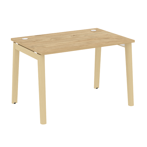 Стол рабочий с 2-мя кабель-каналами и опорами из массива дерева OW.SP-2.8 Onix Wood - фото 8